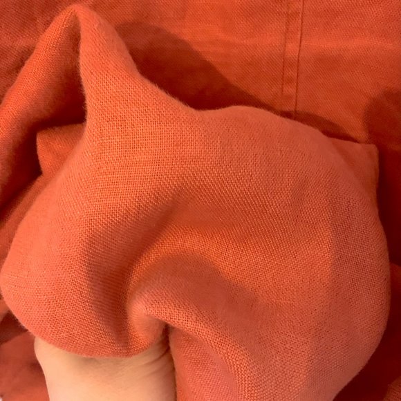 Linen  Duster - Eileen Fisher - Rust Orange - Picture 7 of 7